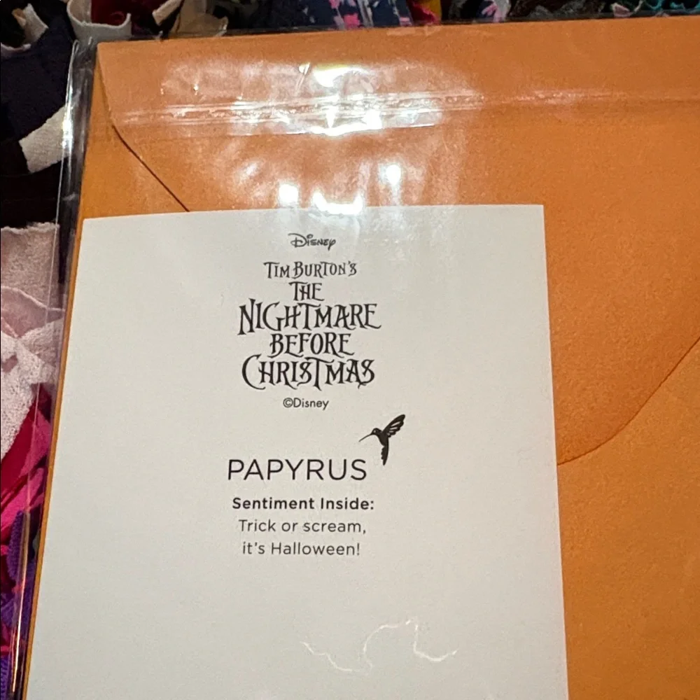 🆕American Greetings-Papyrus “Nightmare Before Christmas” Halloween Card